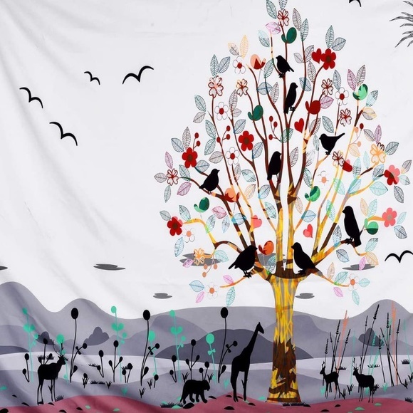 TAPESTRY artistic nature wall hanging 59 x 51 NEW - Picture 4 of 7